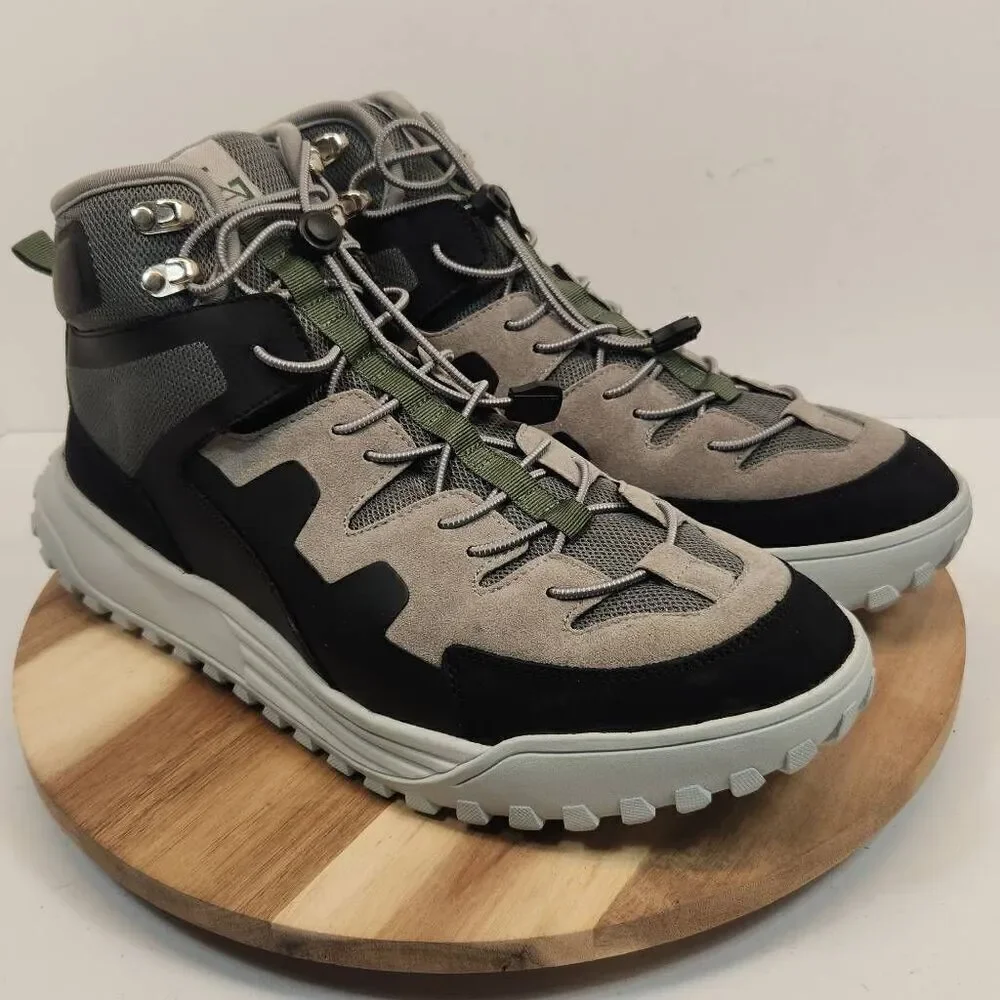 Hybrid Green Label Men's Casual Squill Sneakers Size 12 Black Gray